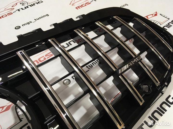 Решетка Mercedes A-class w177 GT Под камеру AMG