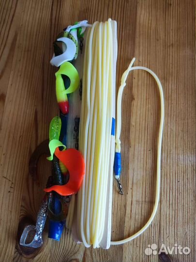 Удочка донка на хищника с силиконовой наживкой