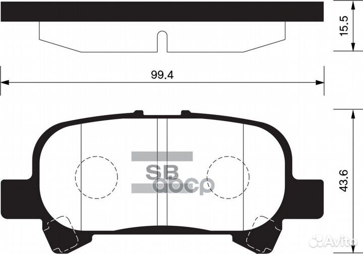 Колодки тормозные задние toyota camry 30 3.5/AV