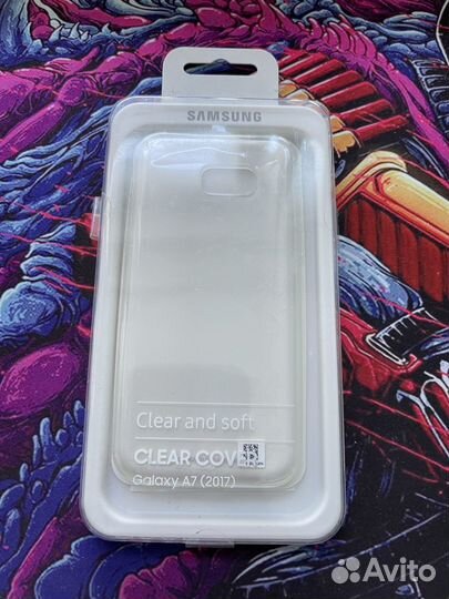 Чехол на samsung galaxy A7 2017 clear cover