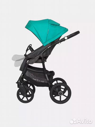 Коляска 3 в 1 Riko Bella зеленая
