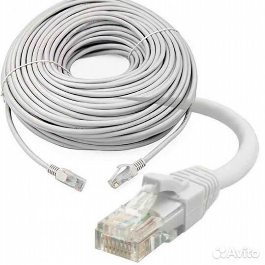 Интернет кабель 8 жил 1000 мбит новый длина 100 м