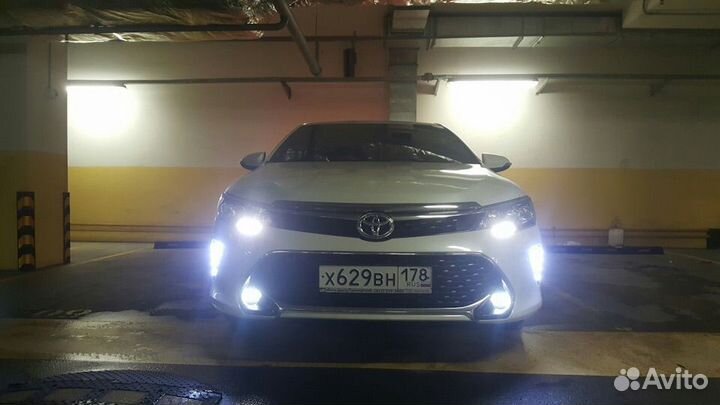 Camry 55 LED Фонари дхо в передний бампер B8VW7