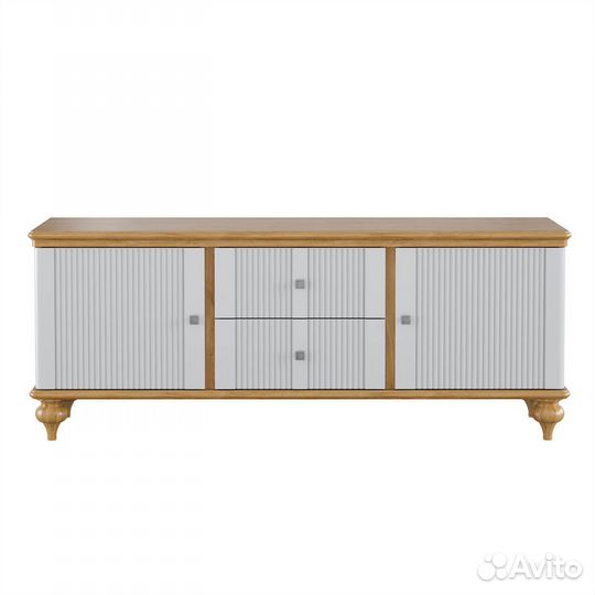 Тумба тв с ящиками белый 