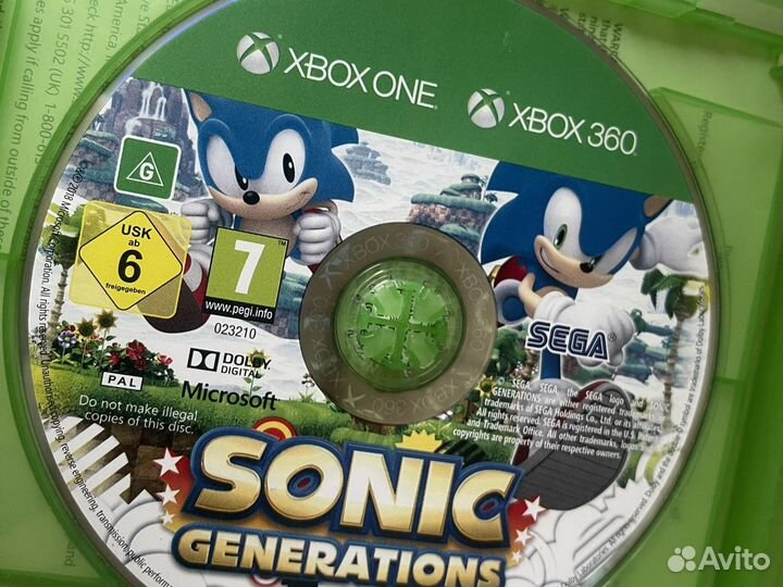 Sonic Generations Xbox 360 Xbox One