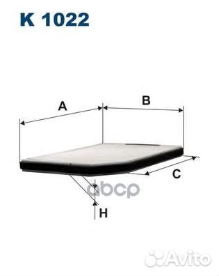 Фильтр салона renault laguna I -01 K1022 Filtron