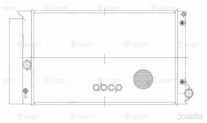 Радиатор охл. для а/м Toyota Corolla (07) /Auris