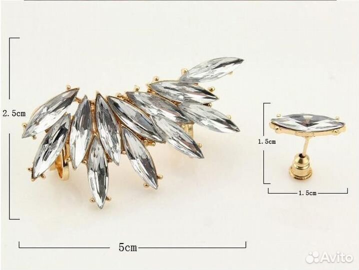 Серьга - клипса Кафф