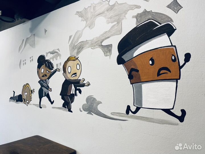 Оформление меловых досок Роспись стен