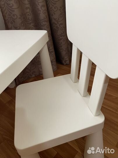 Детский стол и стул икеа