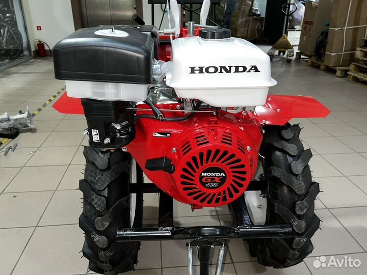 Мотоблок Honda GX420 18HP + Телега 500кг