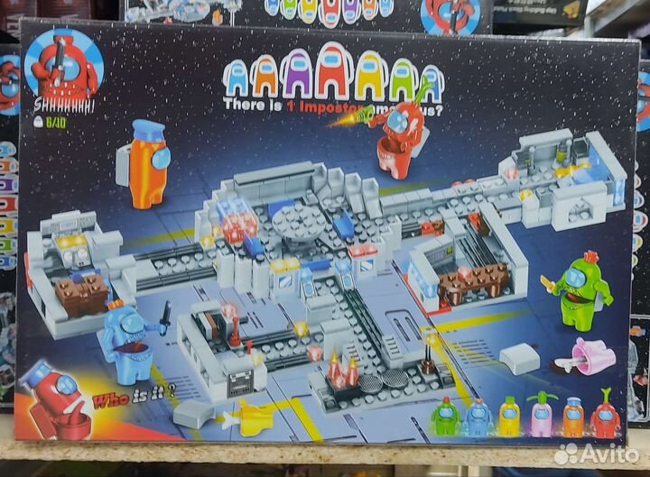 Конструктор амонг Ас among Us 437 деталей