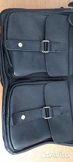 Сумка из натуральной кожи для ноутбука,документов