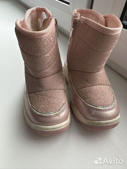Сапоги дутики детские зимние 25