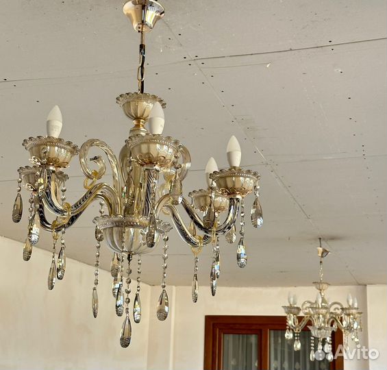 Люстра потолочная подвесная бу