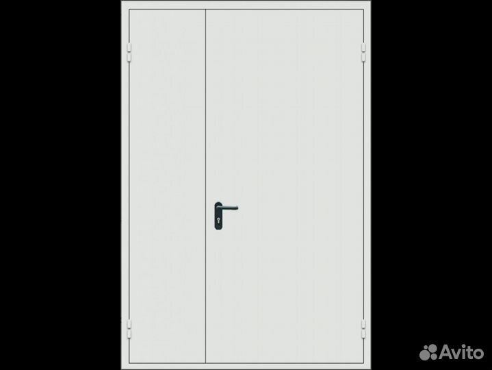 Противопожарная дверь двустворчатая