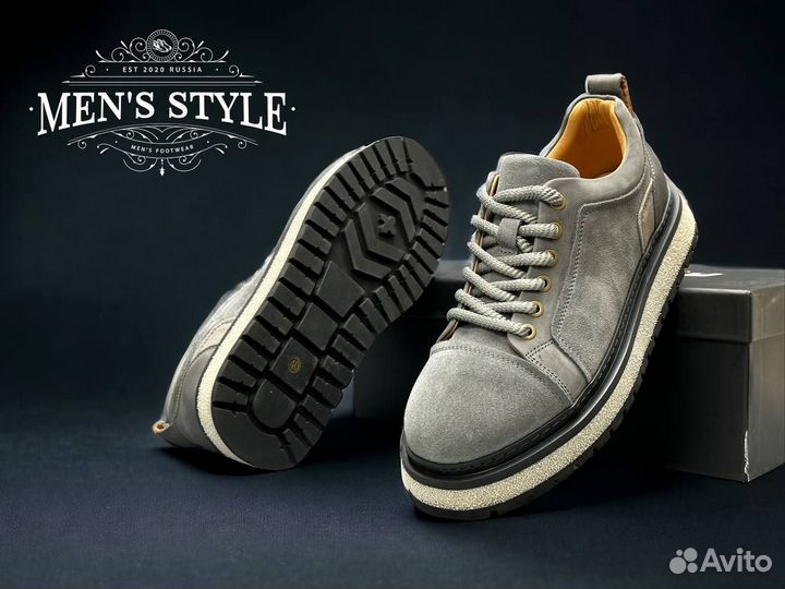 Полуботинки мужские кожаные