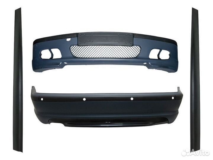 Бампер задний е46-мтех