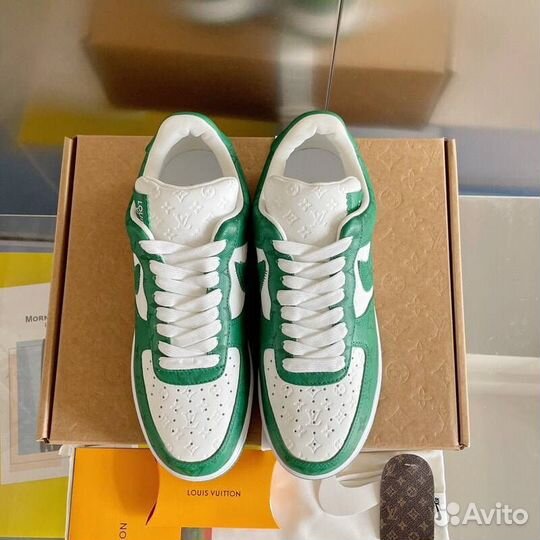 Кроссовки Nike Air Force 1 x Louis Vuitton Green