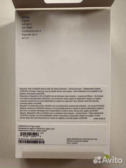 Apple airtag 4 шт Новый Оригинал