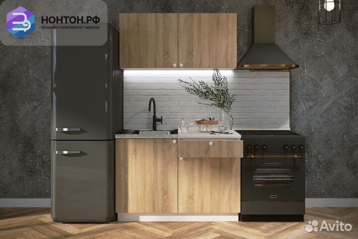 Кухня Ронда 1.2м лдсп дуб сонома