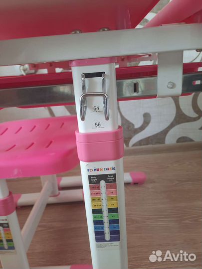 Растущая парта и стул бу