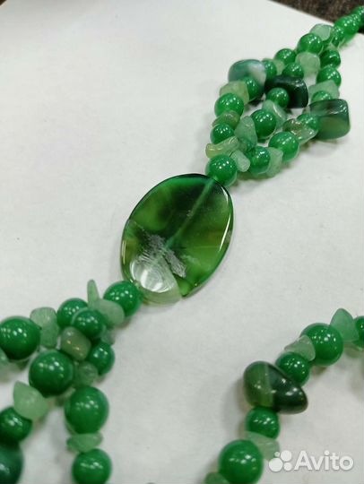 Бусы, колье натуральный камень