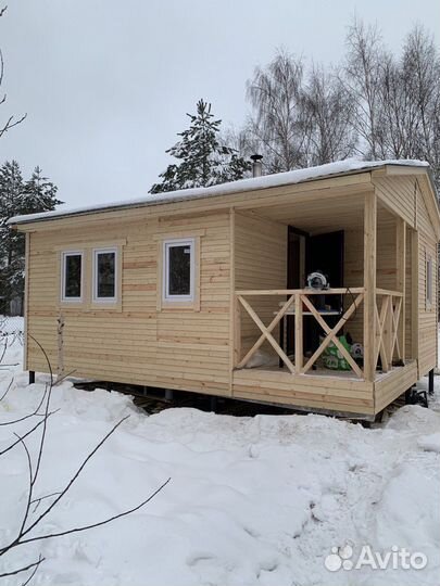 Бытовка 6/5 с верандой утепленная