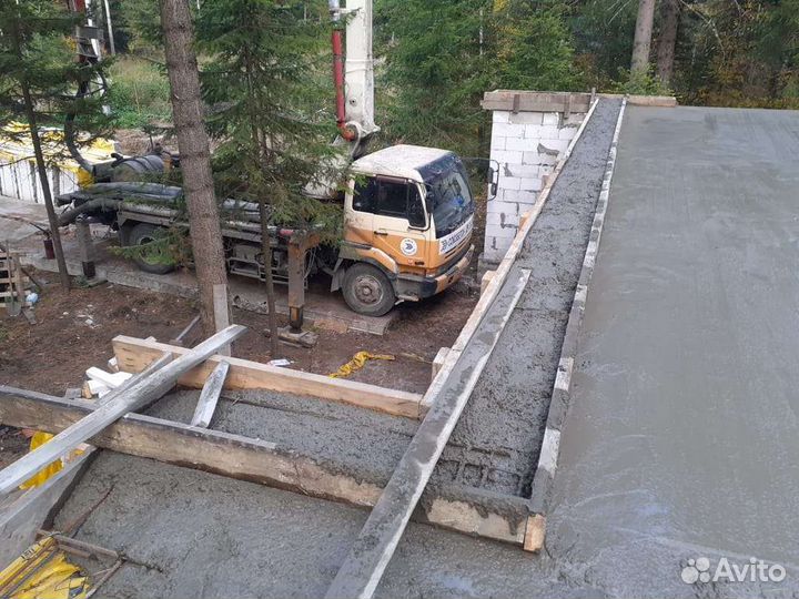 Заливка фундамента. Монолит, под забор, ленточный