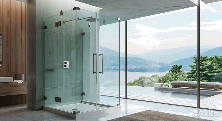 Кабина из стекла