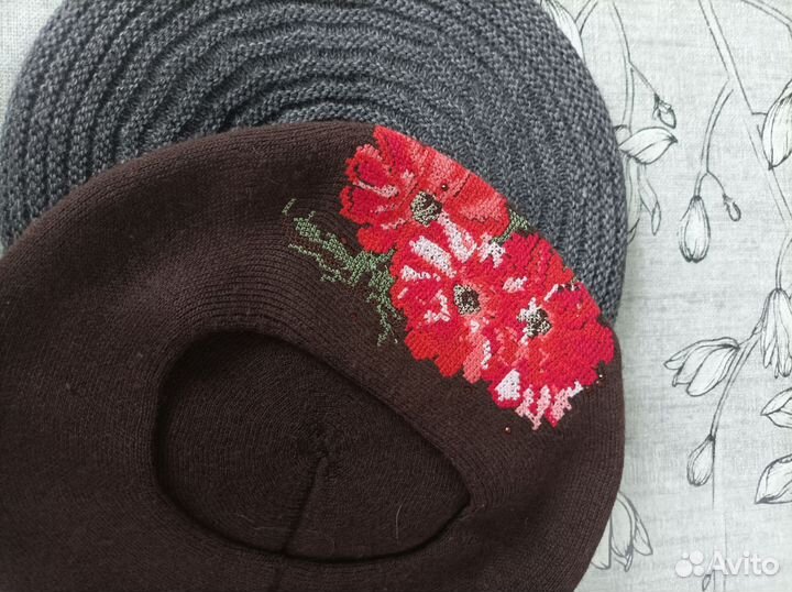Берет фетровый, трикотажный