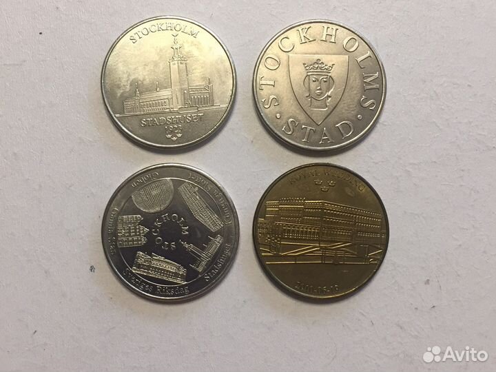 Жетон, токкен, Франция Италия Швеция