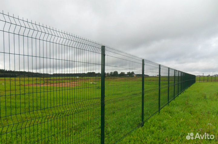 Забор из профнастила, 3Д забор, сетка сварная