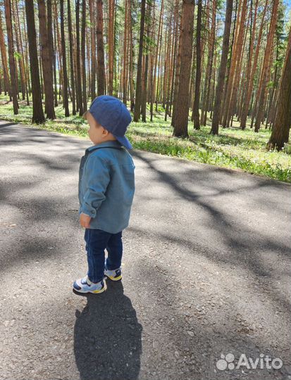 Джинсовая рубашка next 86-92