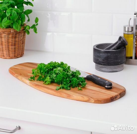 Разделочная доска IKEA fascinera 52x22 см, акация
