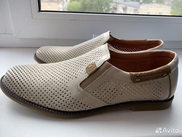 Макасины мужские новые (натуральная кожа)