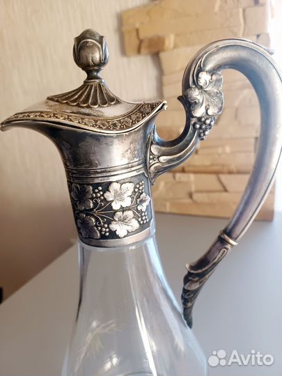 Уникальный Антикварный графин для вина