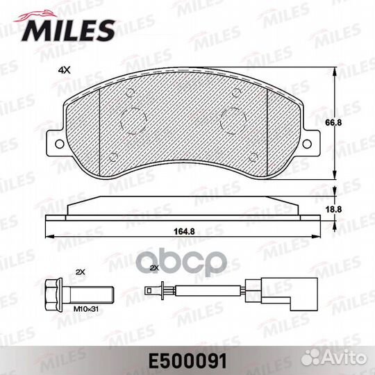 Колодки торм. ford transit 330/350 06/VW amarok