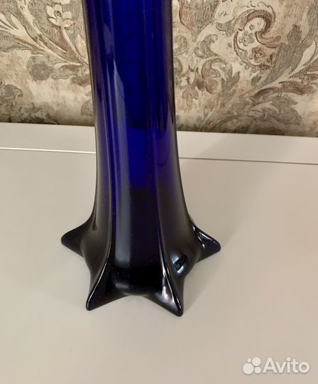 Ваза цветное стекло чехия