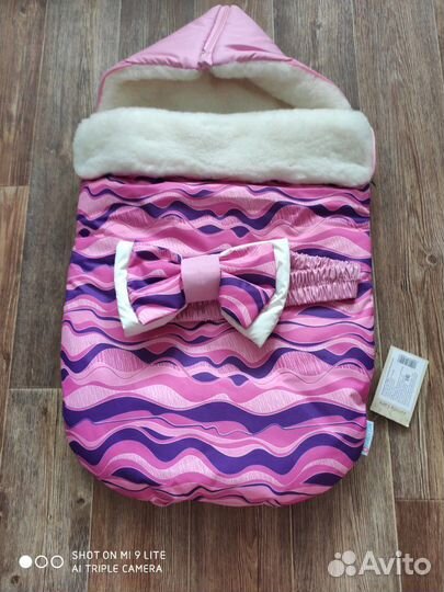 Зимний конверт на выписку(без шапочки)