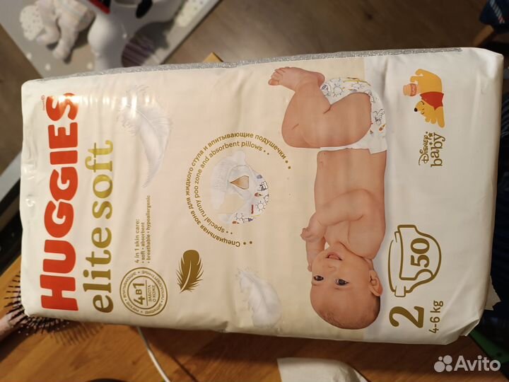 Подгузники хаггис elite soft 2