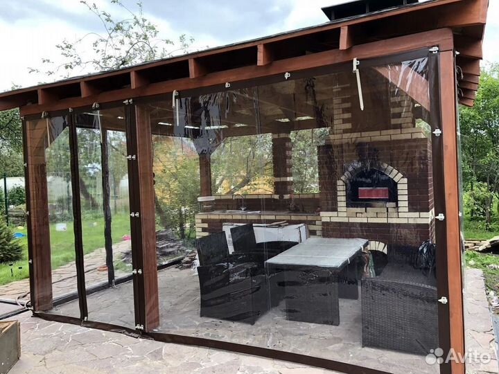 Мягкие окна для беседки