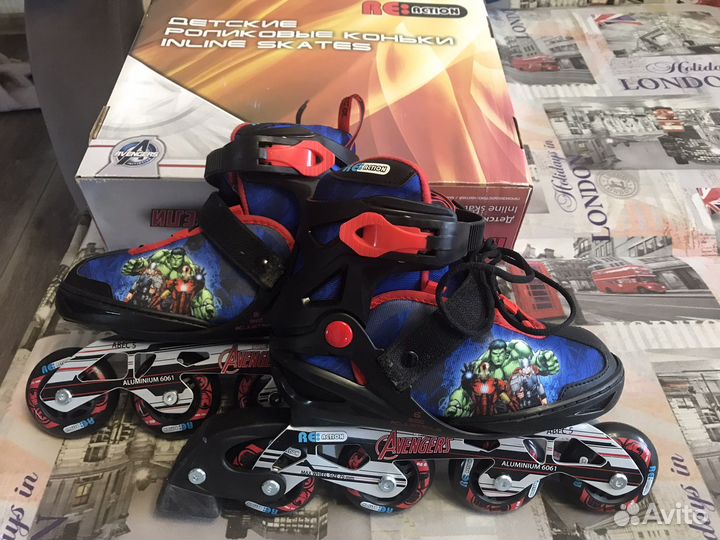 Роликовые коньки детские раздвижные