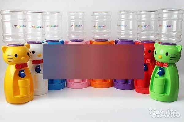 Детский кулер кошка белая Акваняня. Россия