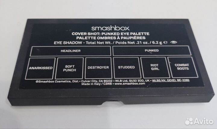 Smashbox Cover shot Punked палетка теней