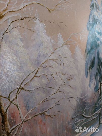 Картина- пейзаж холст,масло, большая (61:91)