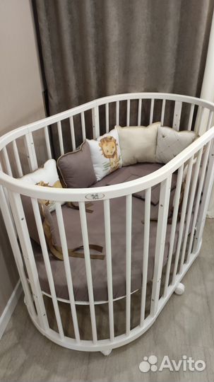 Детская кроватка 8в1 бренда Minky Moon