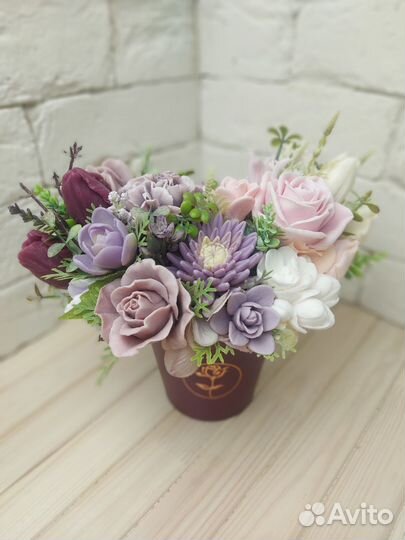 Букет из мыла ручной работы