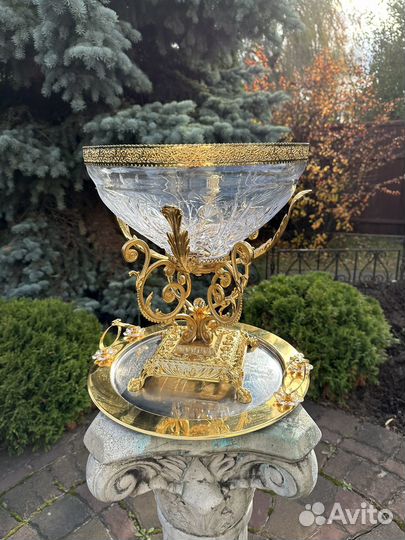 Большая хрустальная ваза Cre Art Италия