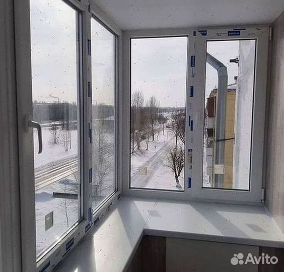 Остекление лоджии 3100х1500 (под ключ)